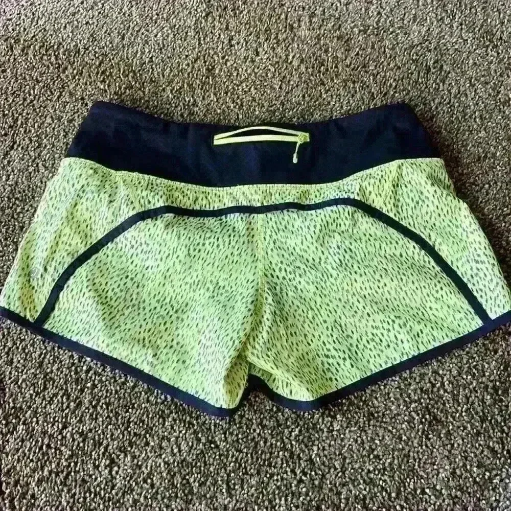Lululemon Neon Yellow Shorts